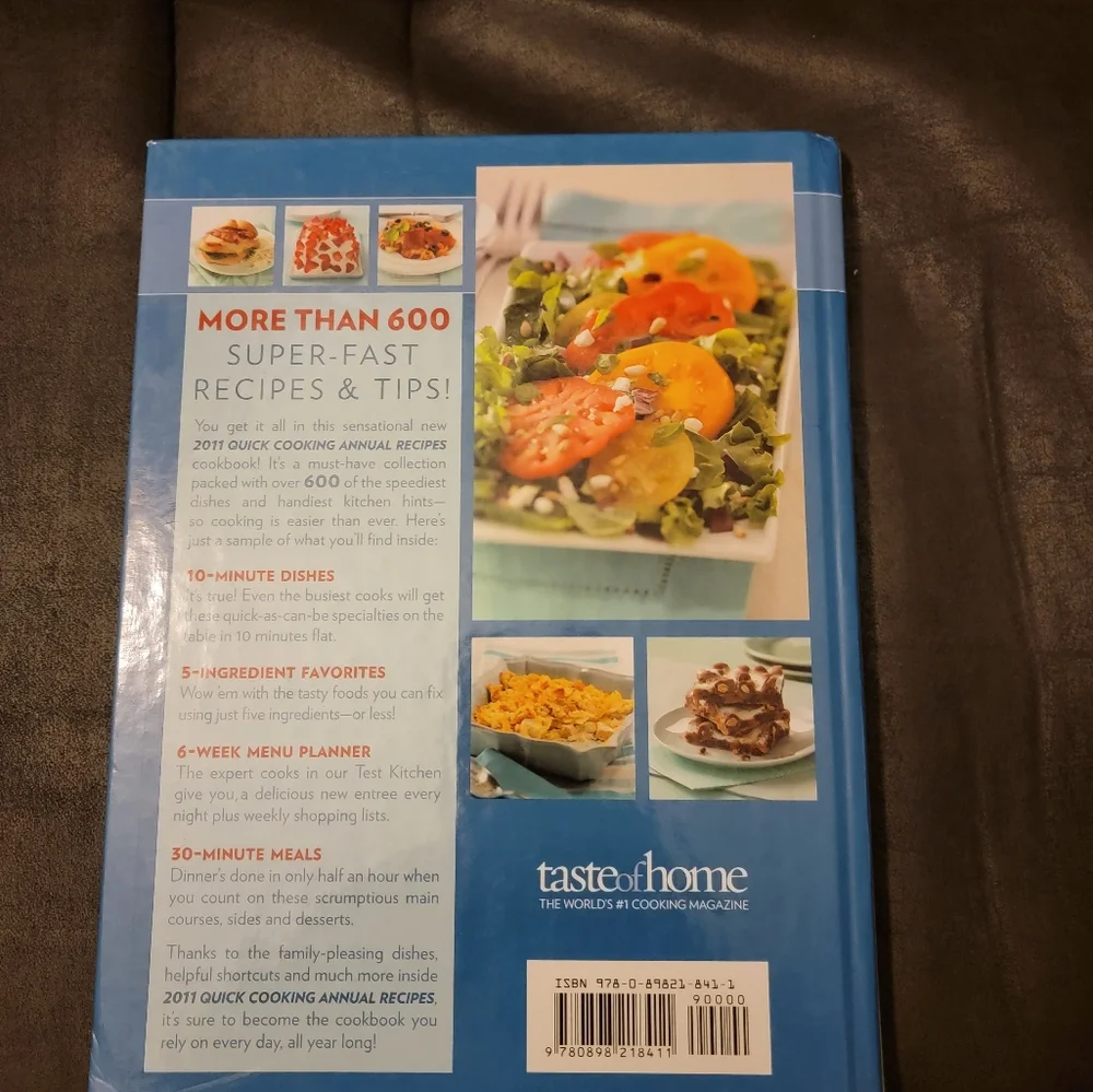 2011 Taste of Home Quick Cooking Annual Recipes   ‎ Hardcover